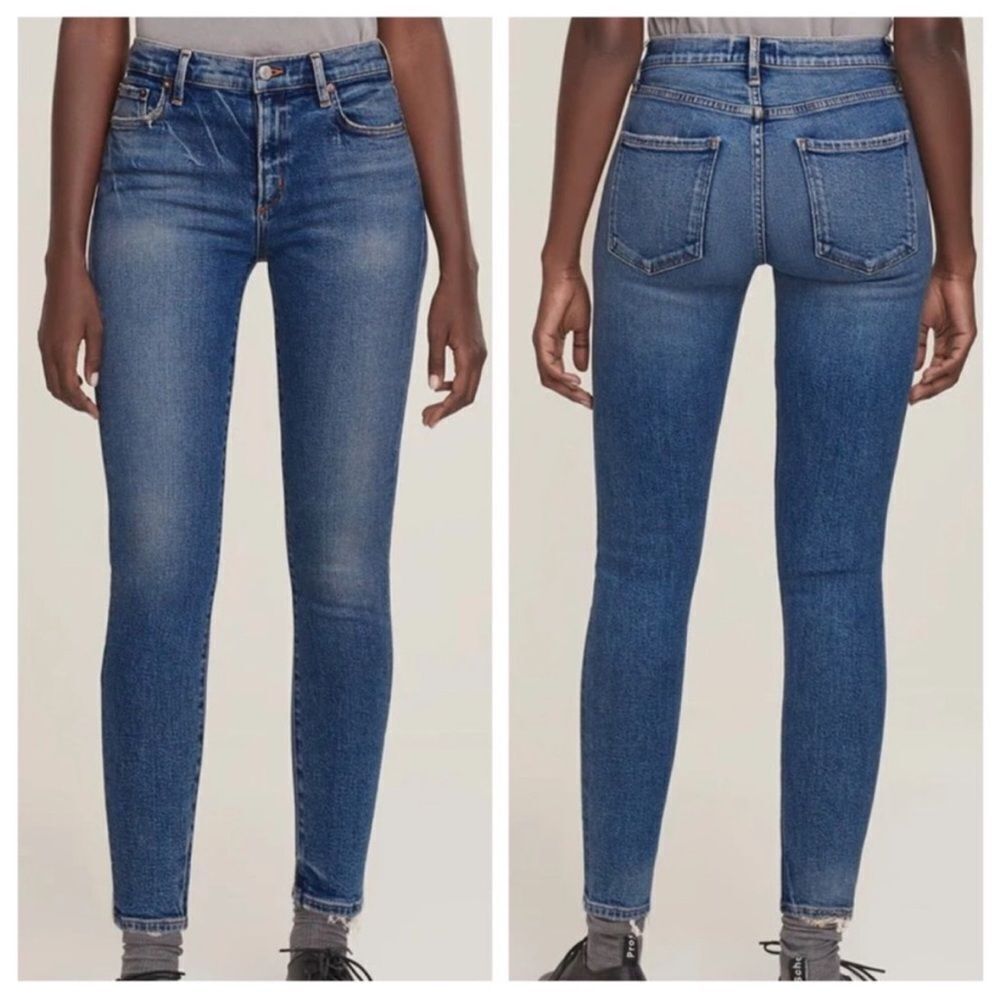 Agolde Sophie Mid Rise Blue Jeans